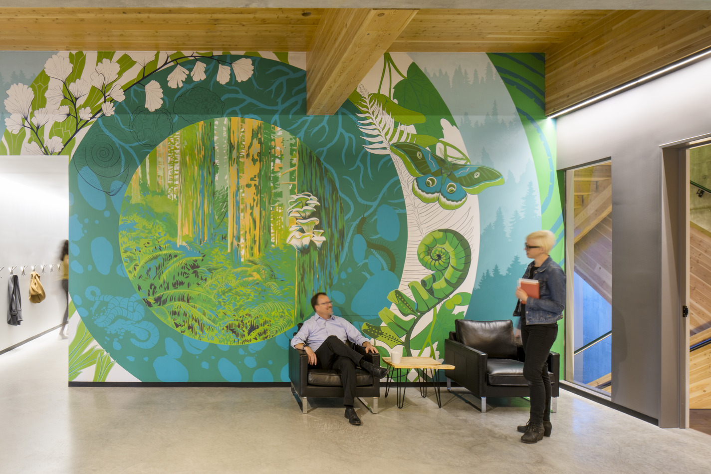 PAE Living Building with mural